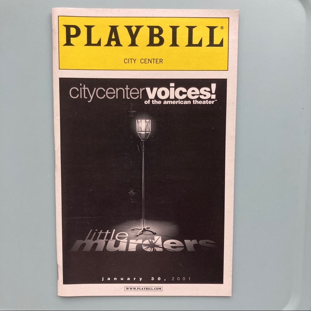 New Playbill Little Murders Blythe Danner Joel Grey Christopher Fitzgerald 2001